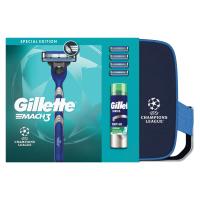Gillette Zestaw prezentowy Mach3 maszynka, ostrza 4 szt żel, kosmetyczka