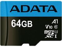 Карта памяти Adata MicroSDXC 64GB 85MB/s ausdx64guicl10a1-RA1