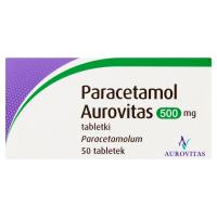 2x Paracetamol Aurovitas 500mg tab 50 szt (100szt)