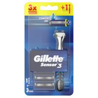 Gillette Blue sensor 3 Maszynka i 3 wkłady ostrza zestaw