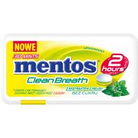 Mentos Clean Breath Lemon с экстрактом мелиссы 30 пастилок