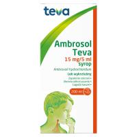 Ambrosol Teva 15mg/5 ml syrop 200 ml LEKKO USZKODZONE OPAKOWANIE