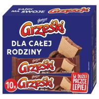 Grześki Dziel na 6 Batony Batoniki Wafelki Kakaowe Goplana 10szt x 26g