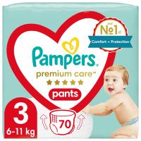 Pieluchy Pieluchomajtki Pampers PremiumCare Pants 3 / 6-11 kg / 70 szt.