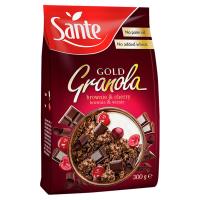 Granola GOLD brownie&cherry brownie i wiśnie 300 g bez pszenicy Sante