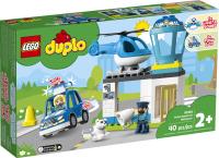 LEGO Duplo 10959 pOSTERUNEK POLICJI + HELIKOPTER + AUTO POLICYJNE ZESTAW