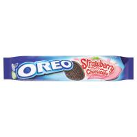 OREO какао-печенье с начинкой со вкусом чизкейка с клубникой 154 г