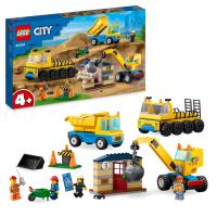 Klocki LEGO City Ciężarówki i Dźwig z Kulą Wyburzeniową (60391)