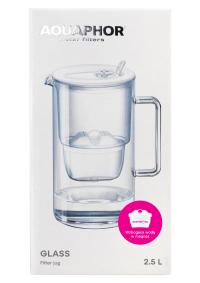 Кувшин для фильтра Aquaphor Glass 2.5 l с картриджем Maxfor белый