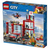 Lego City 60215 Remiza strażacka, straż pożarna, wóz strażacki dron skuter