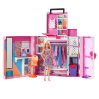 Барби гардеробная набор с куклой 36 аксессуаров HGX57