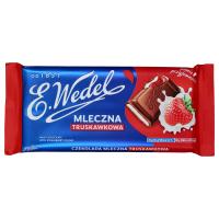 E. Wedel Czekolada mleczna truskawkowa 100 g