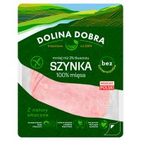 Soczysta szynka 100% mięsa. w plastrach 100g Dolina Dobra