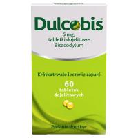 Dulcobis 5 mg 60 tabletek dojelitowych zaparcia