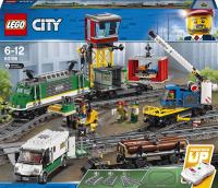 LEGO City 60198+60335+60238+60205 Pociąg towarowy + Dworzec +Zwrotnice+Tory