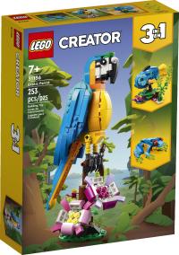 LEGO CREATOR 3W1 Egzotyczna różowa papuga 31144 klocki dla dzieci 7+ lat