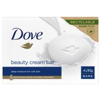 Dove Original Beauty Cream mydło w kostce z kremem nawilżającym 4 x 90g