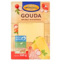 Итальянский сыр желтый Гауда ломтиками 500 г
