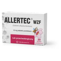 Allertec WZF 10 mg 20tabletek LEK przeciwhistaminowy alergia