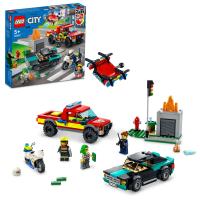 Klocki LEGO City Akcja Strażacka i Policyjny Pościg (60319)