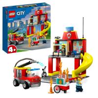 LEGO City пожарная часть и пожарная машина (60375)