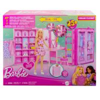 Lalka modowa Barbie różowa z szafą i akcesoriami 3+ HXD58