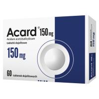 Acard, 150 мг энтеросолюбильные таблетки, покрытые оболочкой 60шт