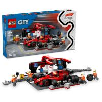 ZESTAW LEGO CITY 60443 F1 PIT STOP I MECHANICY Z BOLIDEM FERRARI KLOCKI