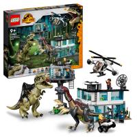 LEGO Jurassic World Zestaw Klocków Atak Gigantozaura i Terizinozaura 76949