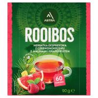 ASTRA ROOIBOS малиновый грейпфрутовый чай из красного дерева 60 пакетиков