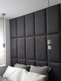 Панели обиты 40x50 мягкая обивка кровати