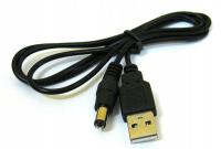 Kabel zasilający USB - wtyk zasilania DC 5.5x2.1