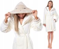 OCZY KRÓTKI PUCHOWY DAMSKI SZLAFROK PODOMKA XL