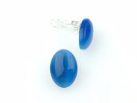 klipsy niebieskie ulexyt kocie oko eleganckie