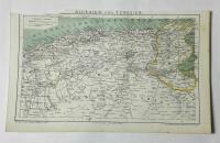 grafika/mapa Algerien und Tunesien Algieria 1882