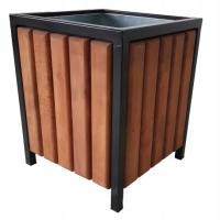 Парковые мусорные баки 60л уличные мусорные баки липа