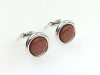 klipsy srebrne srebro piasek pustyni eleganckie