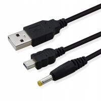 2in1 y USB кабель для PSP 1000 2000 3000 3004 DC PD для Sony PSP SLIM зарядки