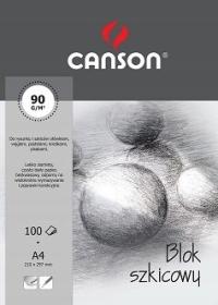 BLOK SZKICOWY CANSON SZKICOWNIK A4 100ark 90g