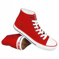 Высокие красные женские молодежные кроссовки Big STAR DD274334 R. 38