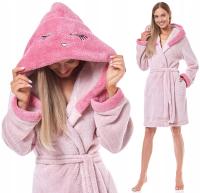 OCZY KRÓTKI PUCHOWY DAMSKI SZLAFROK PODOMKA