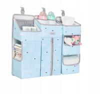 Органайзер для детской кроватки 3в1 для подгузников и аксессуаров (I031)