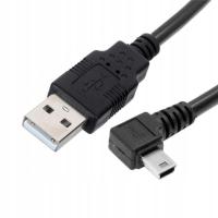 Мини-USB угловой кабель MiniUSB к USB левый 5 м
