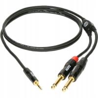 Kabel Klotz MiniLINK 2x jack (6,3 mm) - minijack (3,5 mm) 6 m