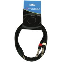 Кабель Ак-ДЖ3С-2дж6м 1.5 м кабеля Акку разъема 3.5 мм-джек 6.3 мм