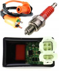 КАТУШКА ТРУБКА МОДУЛЬ СВЕЧА СКУТЕР 4Т GY6 QMB QMA QT