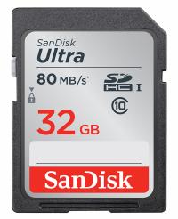 KARTA PAMIĘCI SANDISK ULTRA SDHC 32GB 80MB/S CL10