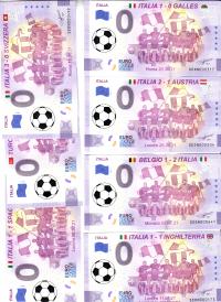 Banknot 0-euro-Wlochy 2021-1 Zestaw piłkarski