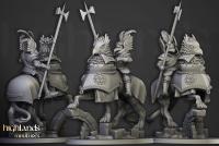 Knights of the Rising Sun x3 - Bigusson - druk 3d - Highlands Miniatures