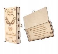Подарочная коробка для свадебных денег Эко свадебная открытка